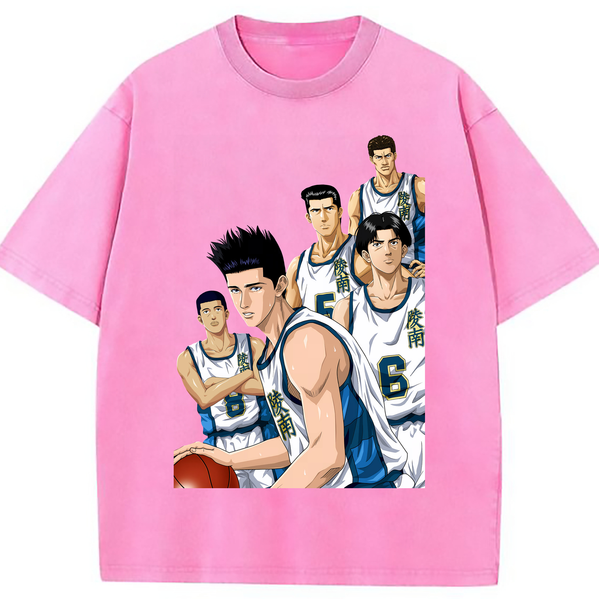 （画像用） SLAM DUNK／スラムダンク 綿100% ヴィンテージ風 半袖Tシャツ（フロントプリント）